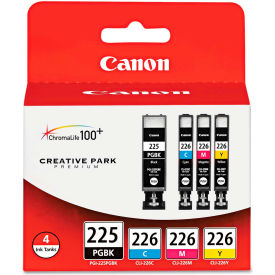 Canon® 4530B008AA (PGI-225 CLI-226) Ink 19 mL 9 mL CMYK 4/Pk 4530B008AA