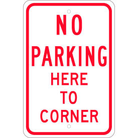 NMC TM99J Traffic Sign No Parking Here To Corner 18
