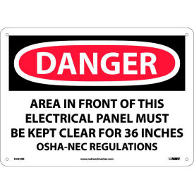 Safety Signs - Danger Area - Rigid Plastic 10