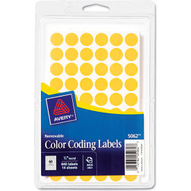 Avery® Removable Self-Adhesive Color-Coding Labels 1/2