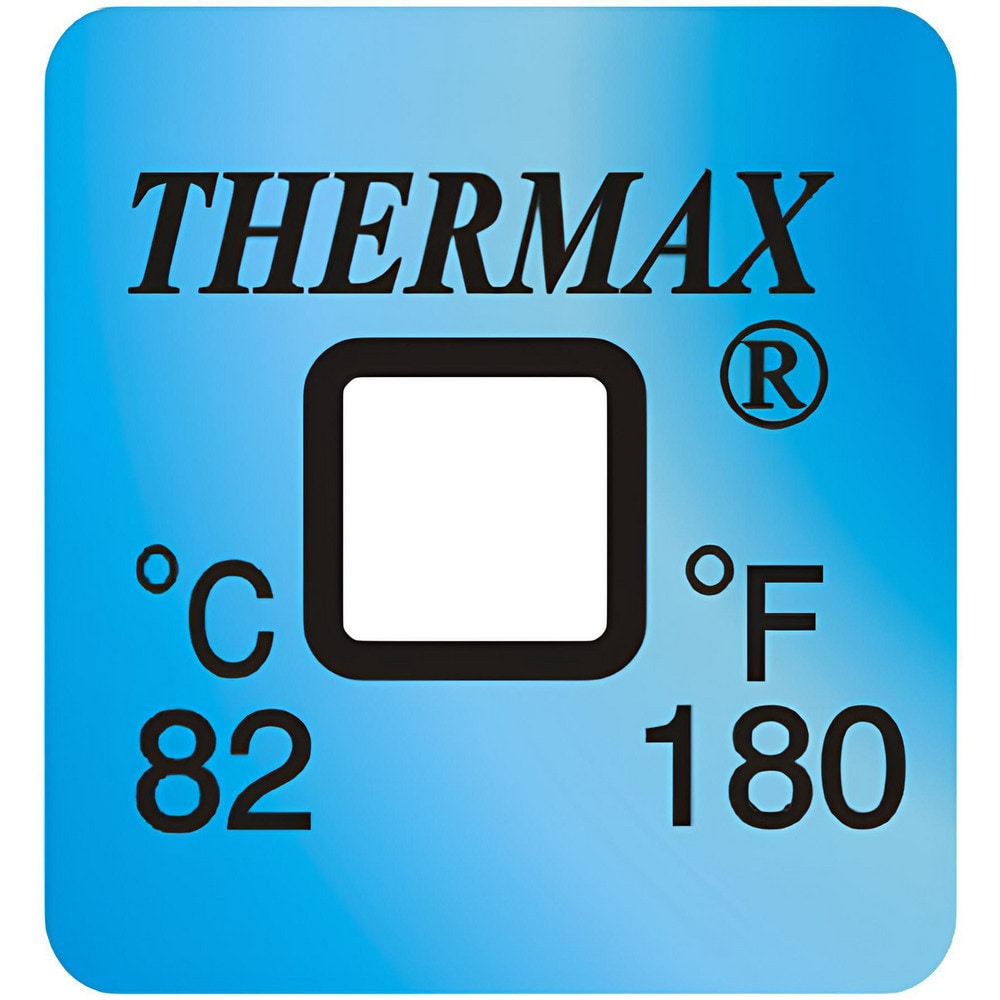 Temperature Indicating Labels, Indicator Use: One Time , Temperature Rating: 82 , Accuracy: +/-1.0C , Overall Height: 0.47 , Overall Width: 1  MPN:01ETHM0082D01PK