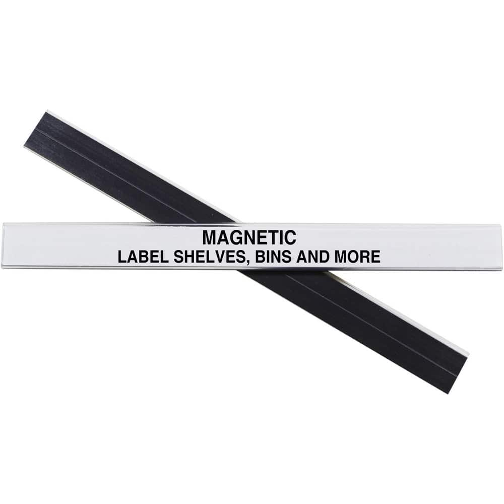 Label Holders, Label Holder Style: Slide-in , Length (Inch): 6in , Material: PVC , Maximum Label Height: 0.5in , Color: Clear  MPN:87207