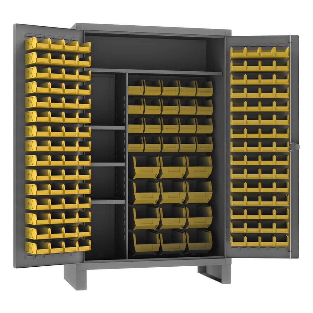 Storage Cabinets, Cabinet Type: Maintenance, Bin, Shelf , Cabinet Material: Steel , Width (Inch): 48in , Depth (Inch): 24in  MPN:HDJC244878-156-