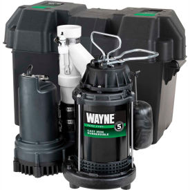 Wayne® WSS30Vn Pre-Assembled 1/2 HP Combination Primary & Battery Backup Sump Pump System WSS30Vn