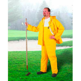 Onguard Sitex Yellow 2 Piece Suit W/Elastic Waist Pants PVC L 76522LG00