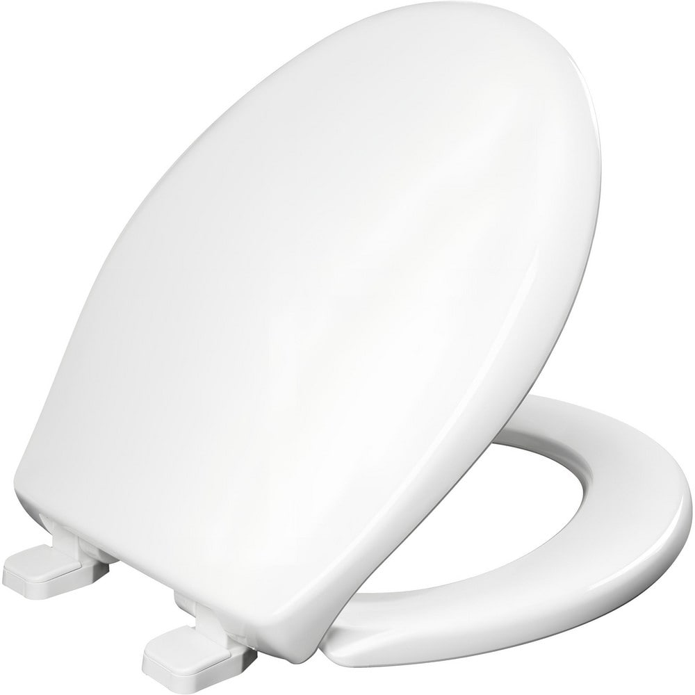 Toilet Seats, Type: Standard, Closed , Style: Round , Material: Plastic , Color: White , Outside Width: 14.250in (Inch) MPN:100E2 000