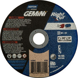 Norton 66252823604 Gemini Right Angle Cut-Off Wheel 6