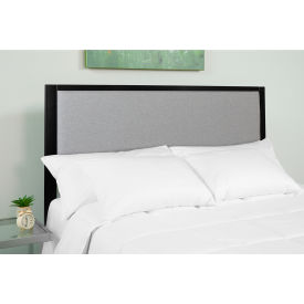 Flash Furniture Melbourne Metal Upholstered Size Headboard in Light Gray King HB1717-K-LG-GGHG-