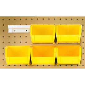 Quantum Storage Hang & Stack Bins w/ 2 Rails & 6 Bins 7-3/8