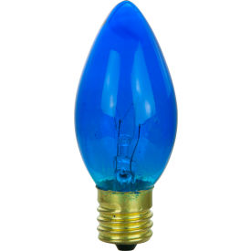 Sunlite® Incandescent Bulb with E17 Intermediate Base 7W 120V Transparent Blue Pack of 25 01313-SU