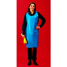 1 Mil Polyethylene Apron Blue 28