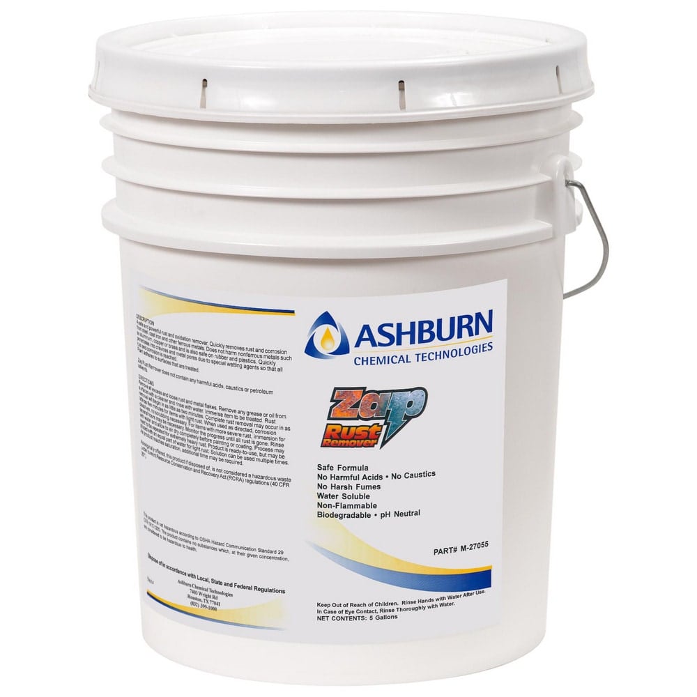 ZAP RUST REMOVER Safe, Neutral pH Soak Bath Rust Remover 5 Gallon Pail MPN:M-27055