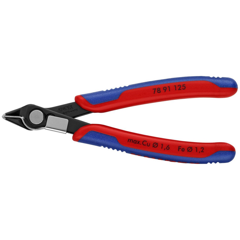 Cutting Pliers, Insulated: No , Overall Length (Inch): 5-1/2in , Head Style: Cutter , Cutting Style: Semi-Flush, Bevel , Handle Color: Red, Blue  MPN:78 91 125