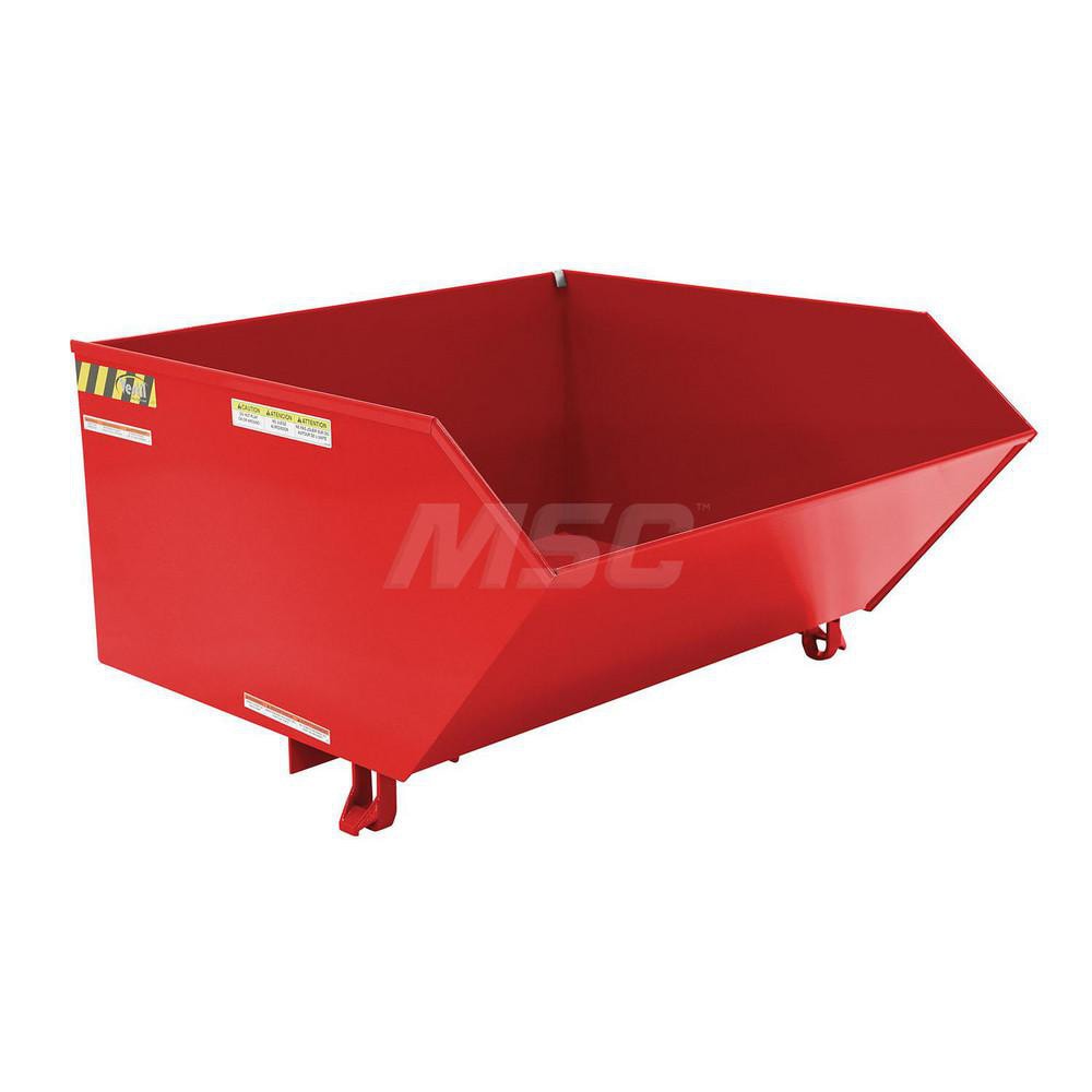 Stationary Tilt Hopper: 4,000 lb Capacity, 51