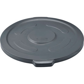 GoVets™ Plastic Trash Can Lid - 55 Gallon Gray 465GY240