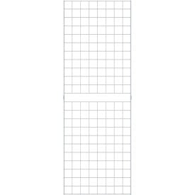 2' x 6' - Portable Wire Grid Wall Panel - Semi-Gloss White - Pkg Qty 3 W2X6