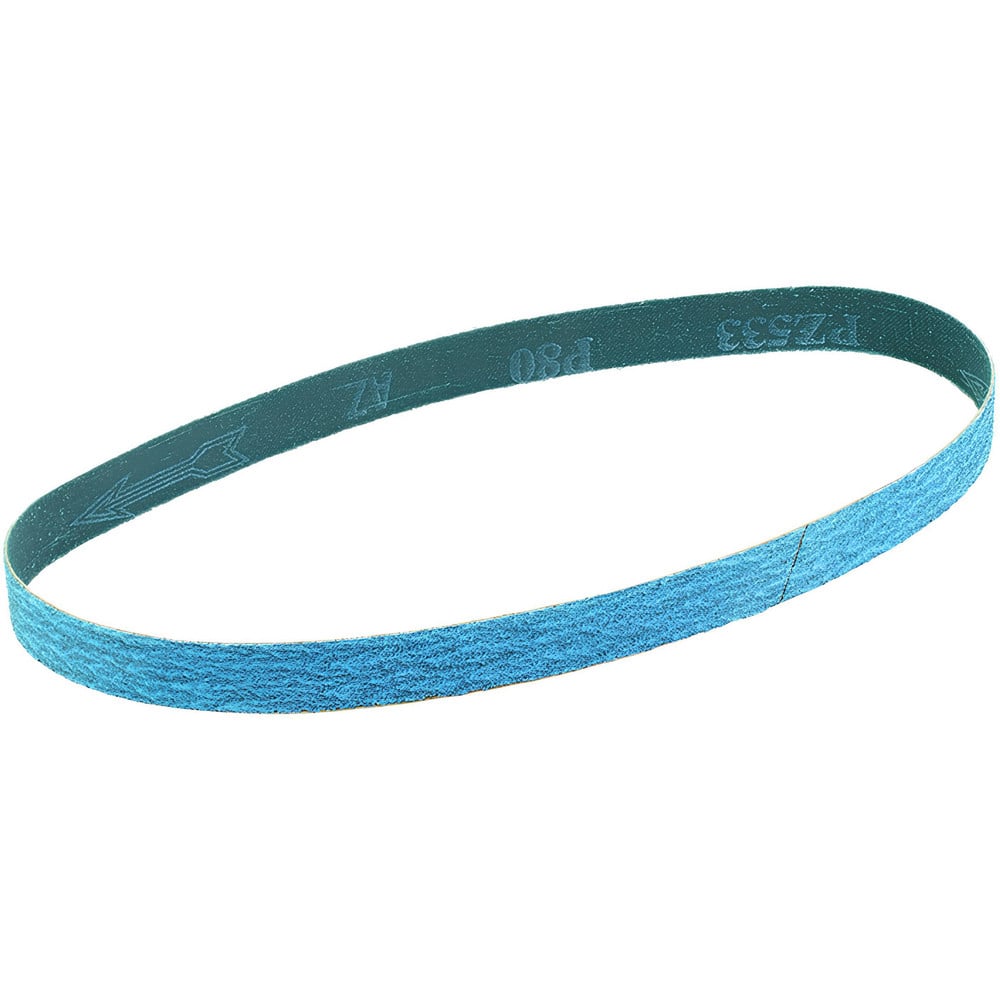 Abrasive Belts, Belt Width (Inch): 3/4 , Belt Length (Inch): 24 , Grit: 80 , Abrasive Type: Coated , Abrasive Material: Zirconium Blend  MPN:14D128