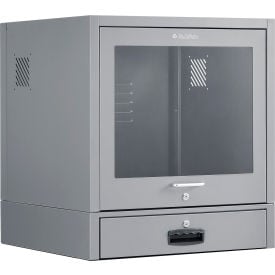 GoVets™ Countertop CRT Computer Cabinet Dark Gray 294DG607