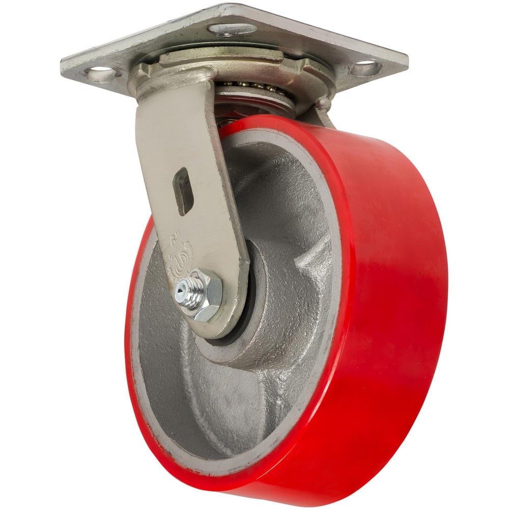 Hoppers & Basket Truck Accessories, Accessory Type: Caster Set , Material: Steel, Polyurethane , Color: Red , Load Capacity: 1200  MPN:6606