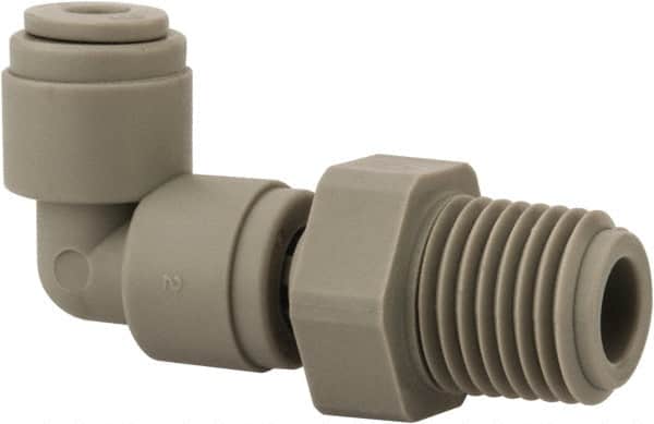 Push-To-Connect Tube Fitting: Male Swivel Elbow, 1/4