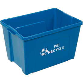 GoVets™ Curbside Recycling Bin 18 Gallon Blue 772240