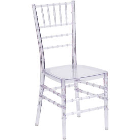 Flash Furniture Stacking Elegance Chiavari Chair - Plastic - Crystal Ice Clear ICE-CRYSTAL-GGBH-