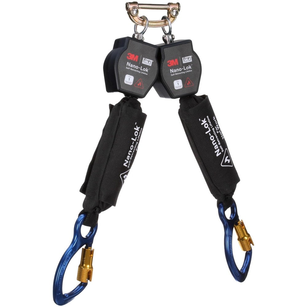 Self-Retracting Lanyards, Lifelines & Fall Limiters, Length (Feet): 6.000 , Housing Material: Thermoplastic , Unit Connector: Single Pin Connector  MPN:7012818547