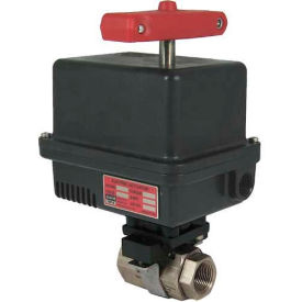 Gemini Valve® 316 S/S Barstock Ball Valve W/600 Series 24DC Electric Actuator 1-1/2