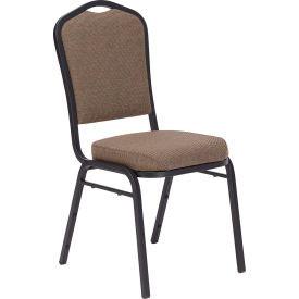 NPS Silhouette Banquet Stacking Chair - Fabric - Taupe - 9350 Series - Pkg Qty 4 9378-BT