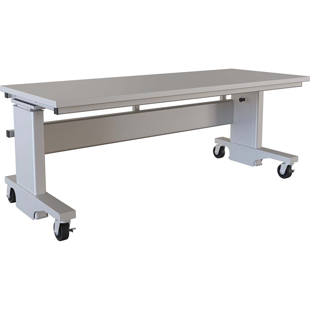 Mobile Work Benches, Bench Type: Manual Pin Height Adjustable Workstation , Depth (Inch): 30 , Leg Style: C-Leg (Cantilever), Manual Height Adjustment MPN:AFH3072-FE-3M