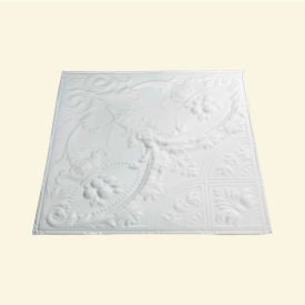 Great Lakes Tin Saginaw 2' X 2' Lay-in Tin Ceiling Tile in Matte White - Y53-01 Y53-01