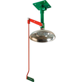 Hughes® Drench Shower w/ Galvanized Steel Pipe Ceiling Mount 23GV