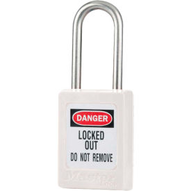 Master Lock® Thermoplastic Zenex™ S33WHT Snap Lock Safety Padlock 1-3/8