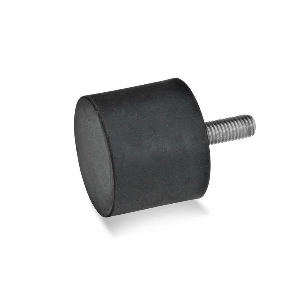 Vibration Isolators, Isolator Type: Plate/Stud , Insert Material: Stainless Steel , Isolator Material: Natural Rubber , Maximum Load Capacity: 170.00N  MPN:452-15-10-M4-S-