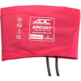 ADC® Bariatric Adcuff™ Reusable Sphyg Cuff Two-Tube Latex-Free Burgundy 845-12BXBD-2