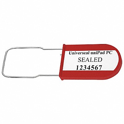 Padlock Seals Red Acrylic PK50 MPN:UPAD-PC RED50