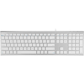 Macally Aluminum Ultra Slim USB Wired Keyboard for Mac & PC ACEKEYA