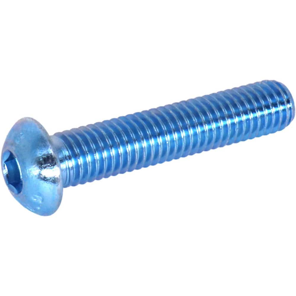 Button Socket Cap Screws, System of Measurement: Metric , Thread Size (mm): M10x1.5 , Drive Type: Hex , Drive Size (mm): 6.00 , Length Under Head (mm): 30.00  MPN:MKBC10C030MBPKG