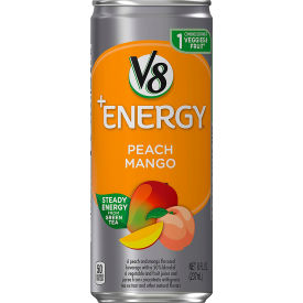 V8 +Energy Peach Mango Energy Drink Juice 8 oz 24 Count 30700068