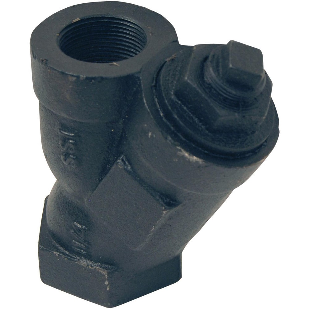 Y-Strainers, Pipe Size: 1 , End Connection: NPT , Body Material: Cast Iron , Screen Material: Graphite , Seal Material: None  MPN:Y005