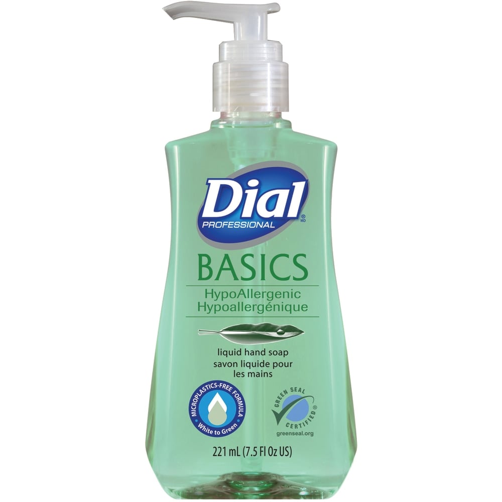 Dial Basics Liquid Hand Soap, Unscented, 7.5 Oz (Min Order Qty 12) MPN:33256