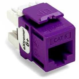 Leviton 61110-Rp6 Extreme 6+ Quickport Connector Cat 6 Purple 61110-RP6