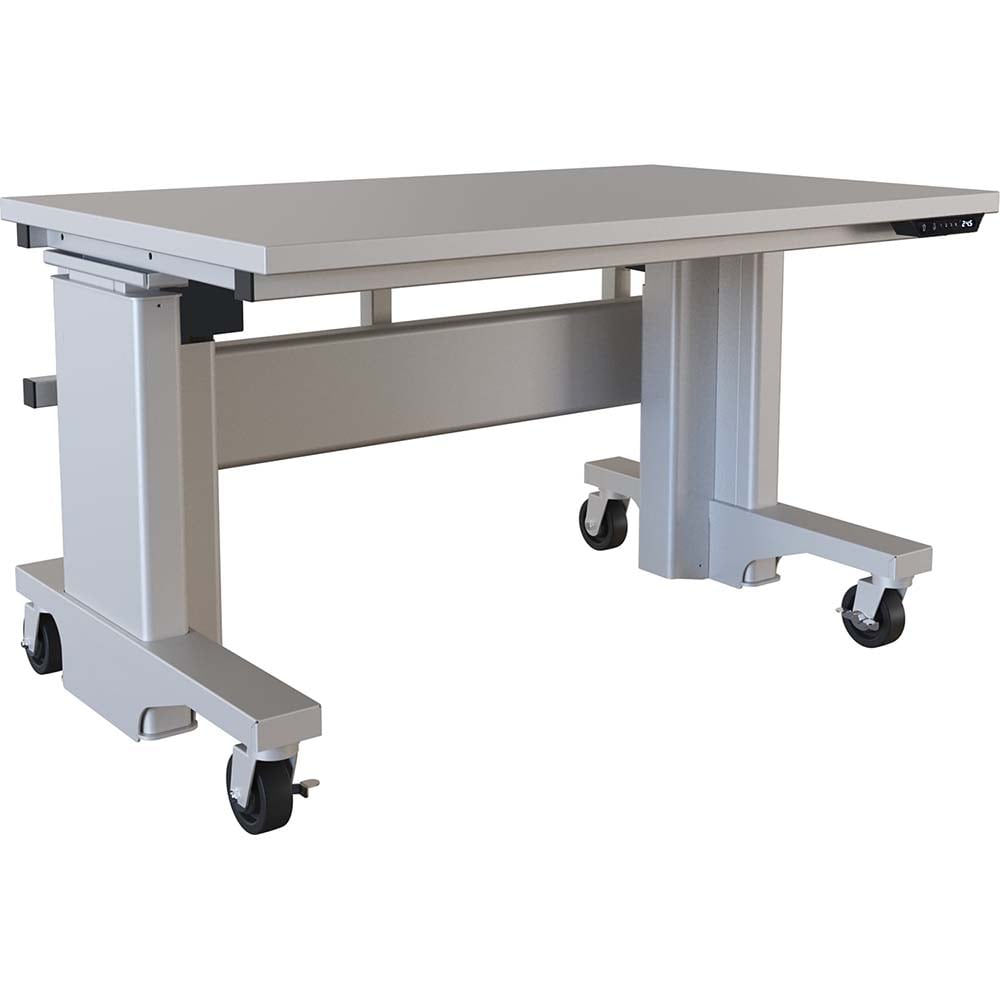 Mobile Work Benches, Bench Type: Electric Height Adjustable Workstation , Depth (Inch): 30 , Leg Style: Adjustable Height, C-Leg (Cantilever) MPN:PBH3048-FE-3M