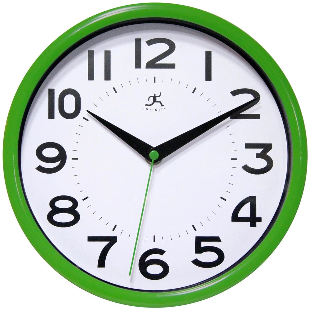 Office Wall Clocks, Clock Type: Dial , Display Type: Analog , Power Source: Battery , Clock Movement Control: Manual , Face Color: White  MPN:14220GR-3364