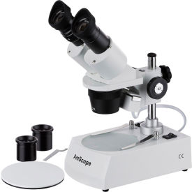 AmScope SE306R-PZ 20X-80X Student Forward Binocular Stereo Microscope SE306R-PZ