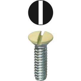 L.H.Dottie® Oval Head Wall Plate Screw Slotted Almond #6-32 x 5/16