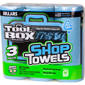 Toolbox® Z400 Blue Shop Towel- 3-Pack 55 Sheets/Roll 8 (3-Packs)/Case 54483 54483