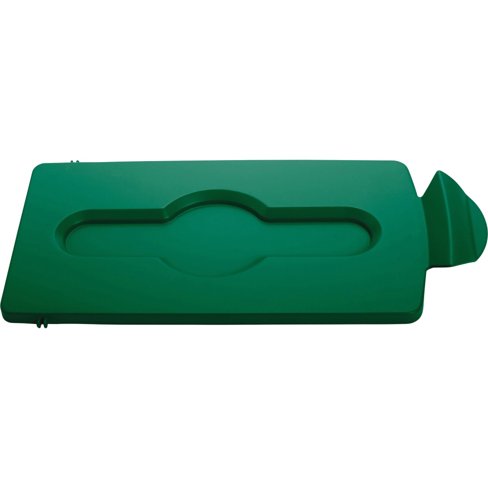 Rubbermaid Commercial Slim Jim Green Closed Lid Insert - Green - Plastic - 1 Each (Min Order Qty 3) MPN:RCP2007884