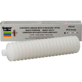 Super Lube 450 ml Multi-Purpose Synthetic Grease NLGI 0 with Syncolon PTFE Bellows Cartridge - Pkg Qty 12 41580/0