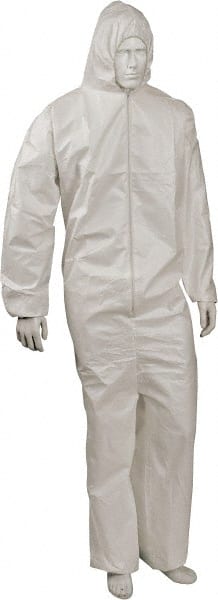 Coverall: White, Non-Disposable, 5XL, 50G, Pack MPN:KM-CVL-KG-HE-5X